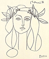 Head of a Woman 1946 By Pablo Picasso