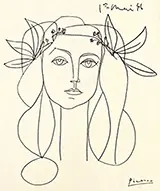 Head of a Woman 1946 By Pablo Picasso