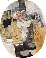 Musical Instruments 1912 By Pablo Picasso