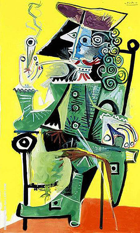 Musketeer with Pipe 1968 1 by Pablo Picasso | Oil Painting Reproduction