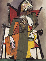 Woman Sitting in an Armchair 1941 By Pablo Picasso