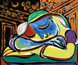 Jeun Fille Endormie By Pablo Picasso