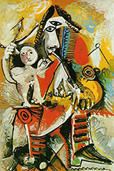 Masketeer and Cupid 1969 By Pablo Picasso