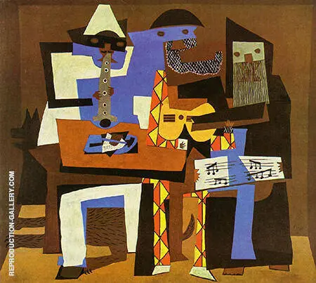 Three Musicians with Masks 1921 By Pablo Picasso