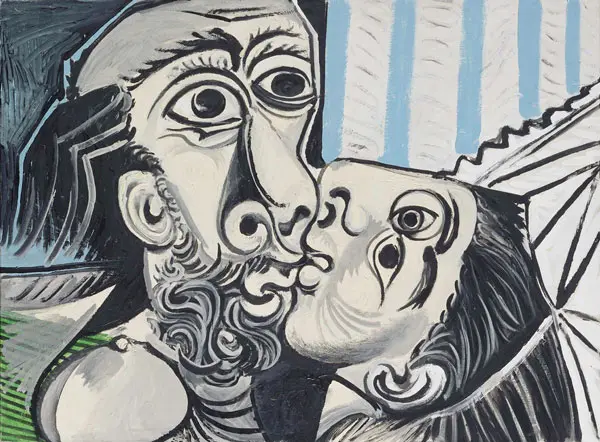 The Kiss 1969 By Pablo Picasso