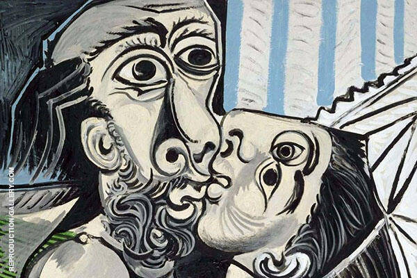 The Kiss 1969 by Pablo Picasso | Oil Painting Reproduction