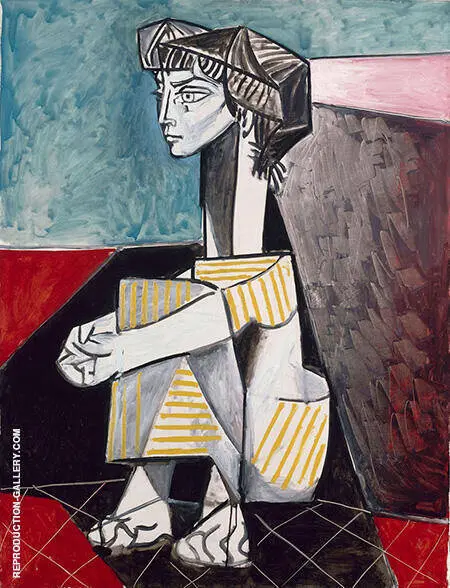 Jacqueline with Crossed Hands 1954 By Pablo Picasso
