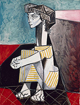 Jacqueline with Crossed Hands 1954 By Pablo Picasso