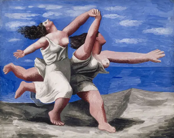 Women Running on the Beach 1922 By Pablo Picasso