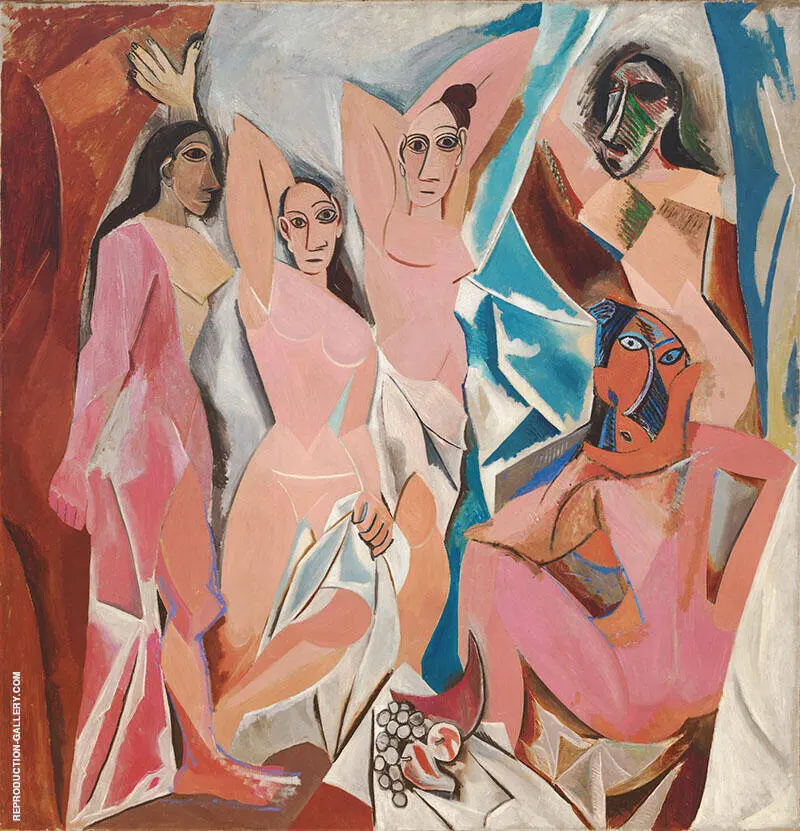Les Demoiselles d'Avignon 1907 By Pablo Picasso