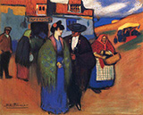 Spanish Couple in Front of an Inn 1900 By Pablo Picasso