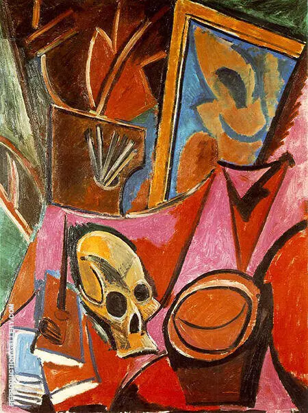 Composition with a Skull 1908 By Pablo Picasso