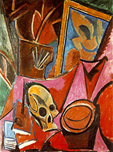 Composition with a Skull 1908 By Pablo Picasso