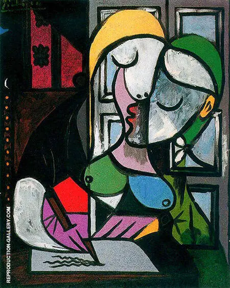 Woman Writing 1934 By Pablo Picasso