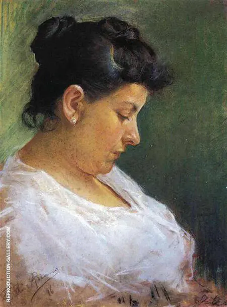Portrait of the Artists Mother 1896 By Pablo Picasso