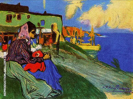 Gypsy Outside La Musciera 1900 By Pablo Picasso