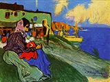 Gypsy Outside La Musciera 1900 By Pablo Picasso