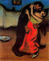 The Brutal Embrace 1900 By Pablo Picasso