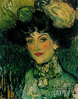 Woman with an Elaborate Coiffure The Plumed Hat 1901 By Pablo Picasso