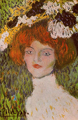 Portrait of a Woman 1901 By Pablo Picasso