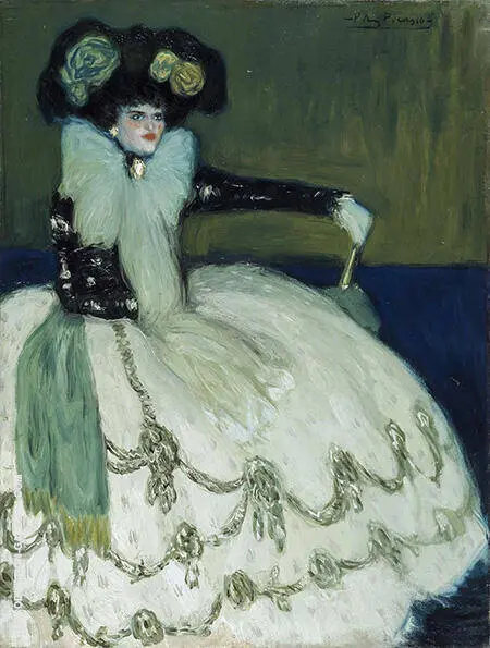 Lady in Blue 1901 By Pablo Picasso