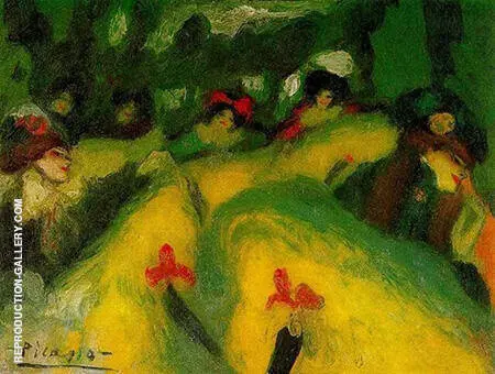 French Cancan 1901 By Pablo Picasso