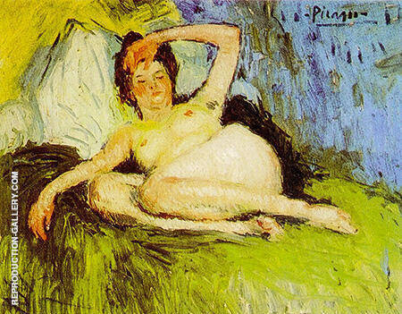 Jeanne Female Nude 1901 by Pablo Picasso | Oil Painting Reproduction