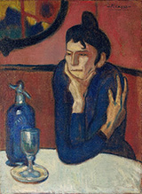 The Absinthe Drinker 85 1901 By Pablo Picasso