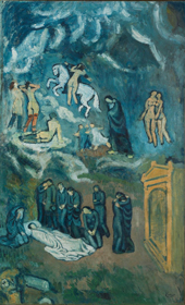 Evocation The Burial of Casagemas 1901 By Pablo Picasso