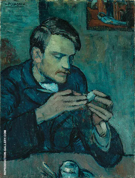 Portrait of Mateu Fernandez de Soto 1901 By Pablo Picasso