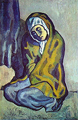 Crouching beggar 1902 By Pablo Picasso