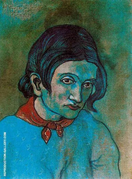 Woman with a Scarf 1903 By Pablo Picasso