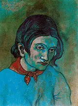Woman with a Scarf 1903 By Pablo Picasso