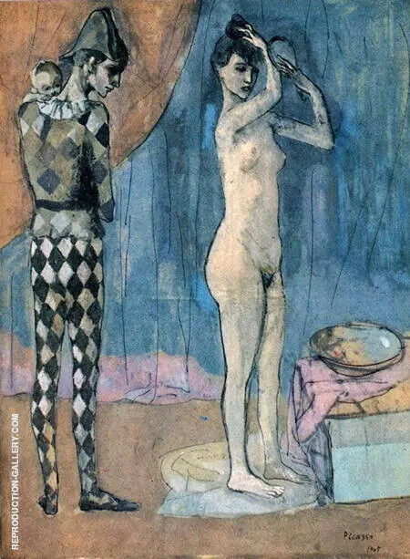 The Harlequins Family 1905 By Pablo Picasso