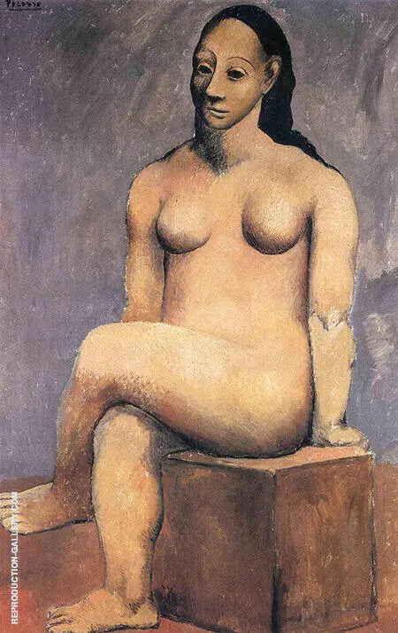 Seated Nude with Crossed Legs 1906 By Pablo Picasso