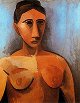 Bust of a Woman 1908 By Pablo Picasso