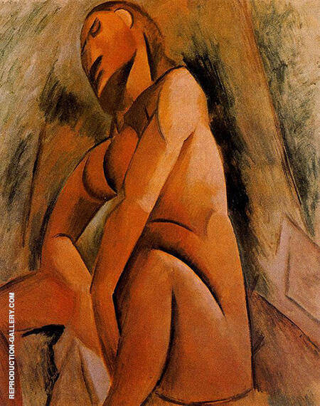 Seated Nude 1908 by Pablo Picasso | Oil Painting Reproduction