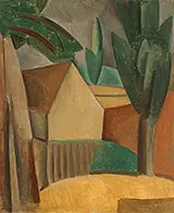 House in a Garden 1908 By Pablo Picasso