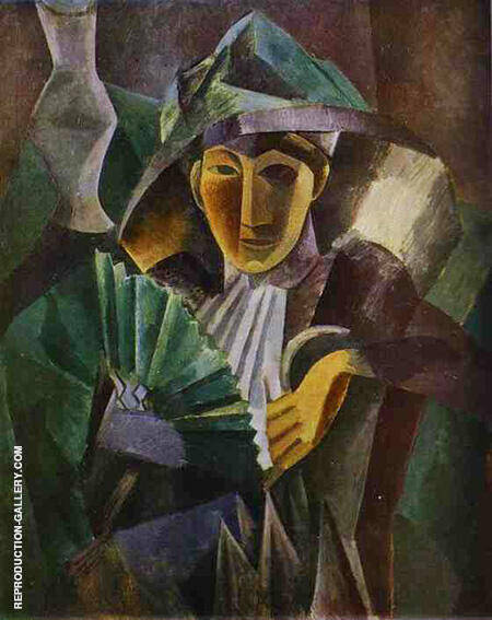 Woman with a Fan 1909 by Pablo Picasso | Oil Painting Reproduction