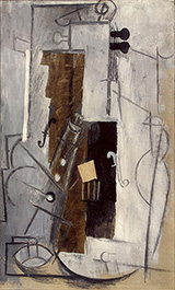 Violin and Clarinet 1913 By Pablo Picasso