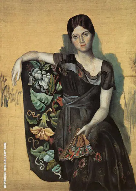 Portrait of Olga in an Armchair 1917 By Pablo Picasso