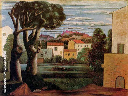 Landscape with a Dead and a Living Tree 1919 By Pablo Picasso