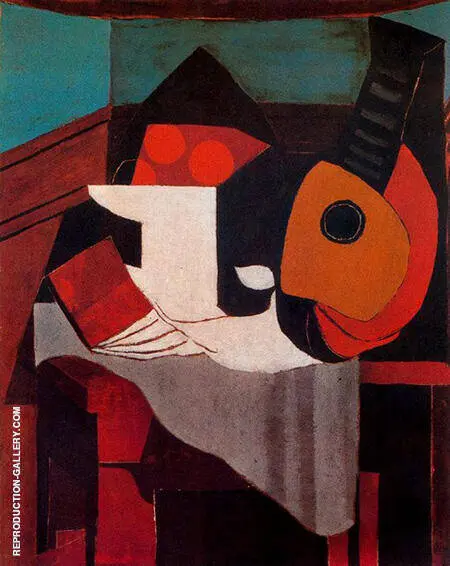 Book Bowl of Fruit and Mandolin 1924 By Pablo Picasso