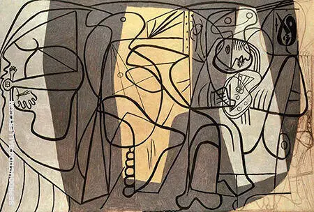 The Artist and his Model 1926 By Pablo Picasso