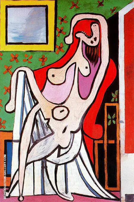 Large Nude in a Red Armchair 1929 By Pablo Picasso