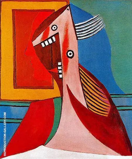 Bust of a Woman with Self portrait 1929 By Pablo Picasso