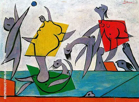 Beach Game and Rescue 1932 By Pablo Picasso
