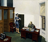 Office at Night 1940 By Edward Hopper
