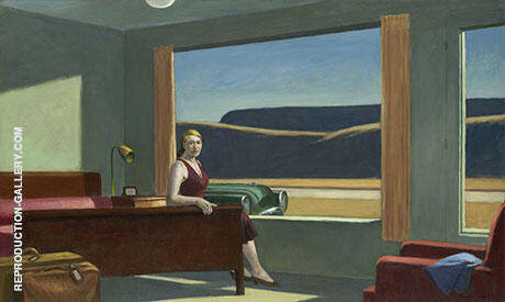 Western Motel by Edward Hopper | Oil Painting Reproduction