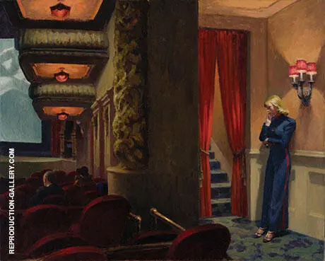 New York Movie Theatre By Edward Hopper